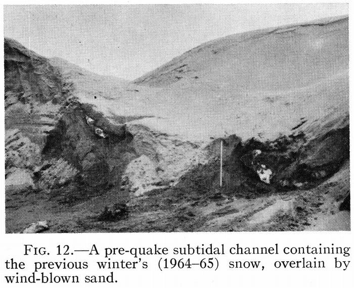 1964 alaska prince william sound earthquake. [Grey Scale] A pre-quake